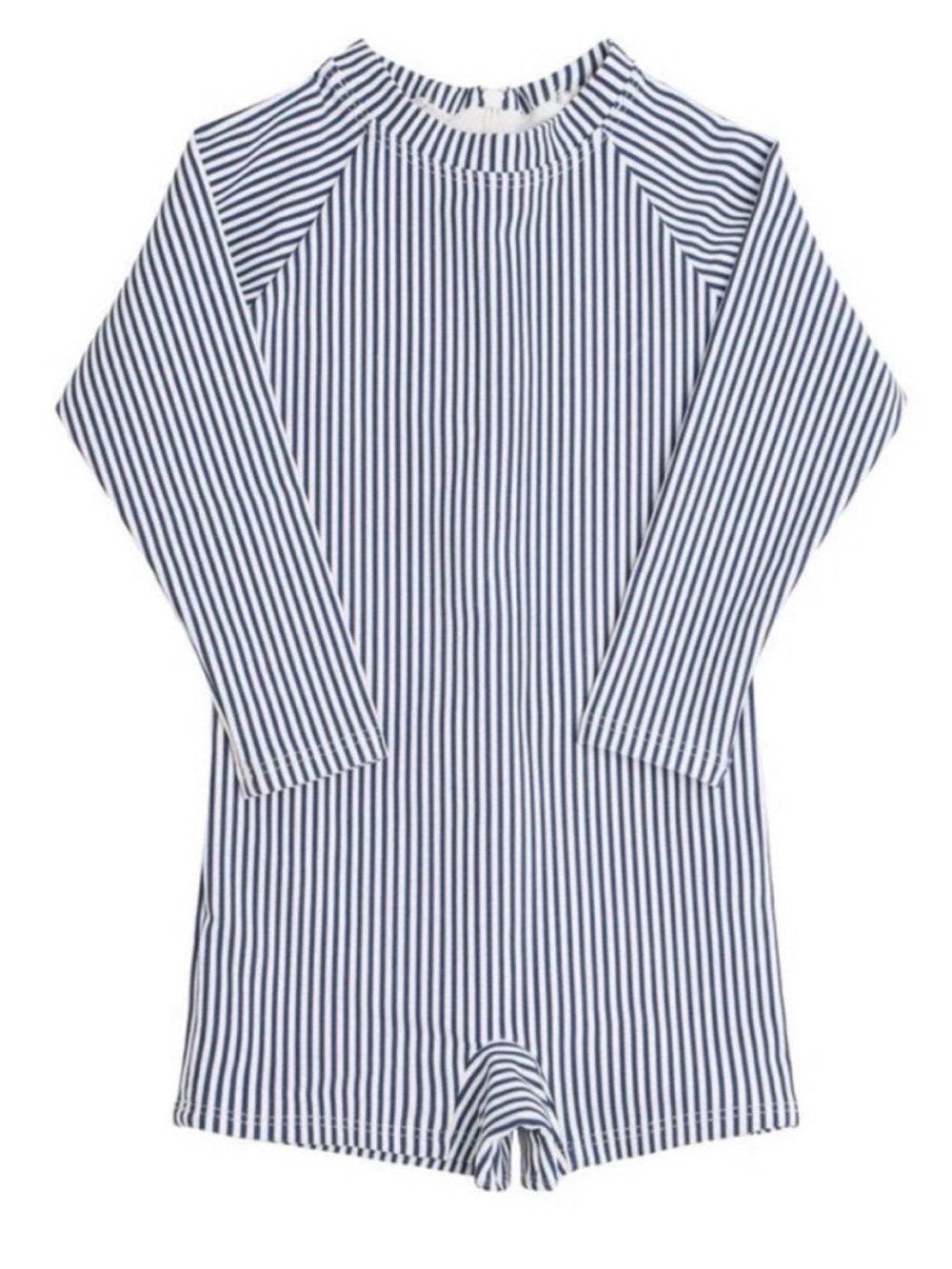 Minnow unisex navy stripe rashguard one piece